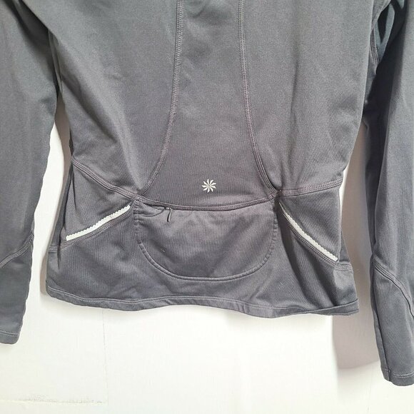 Athleta Women's Athletic Jacket Lightweight Pullover Quarter Zip Gray Size Small - Picture 3 of 9